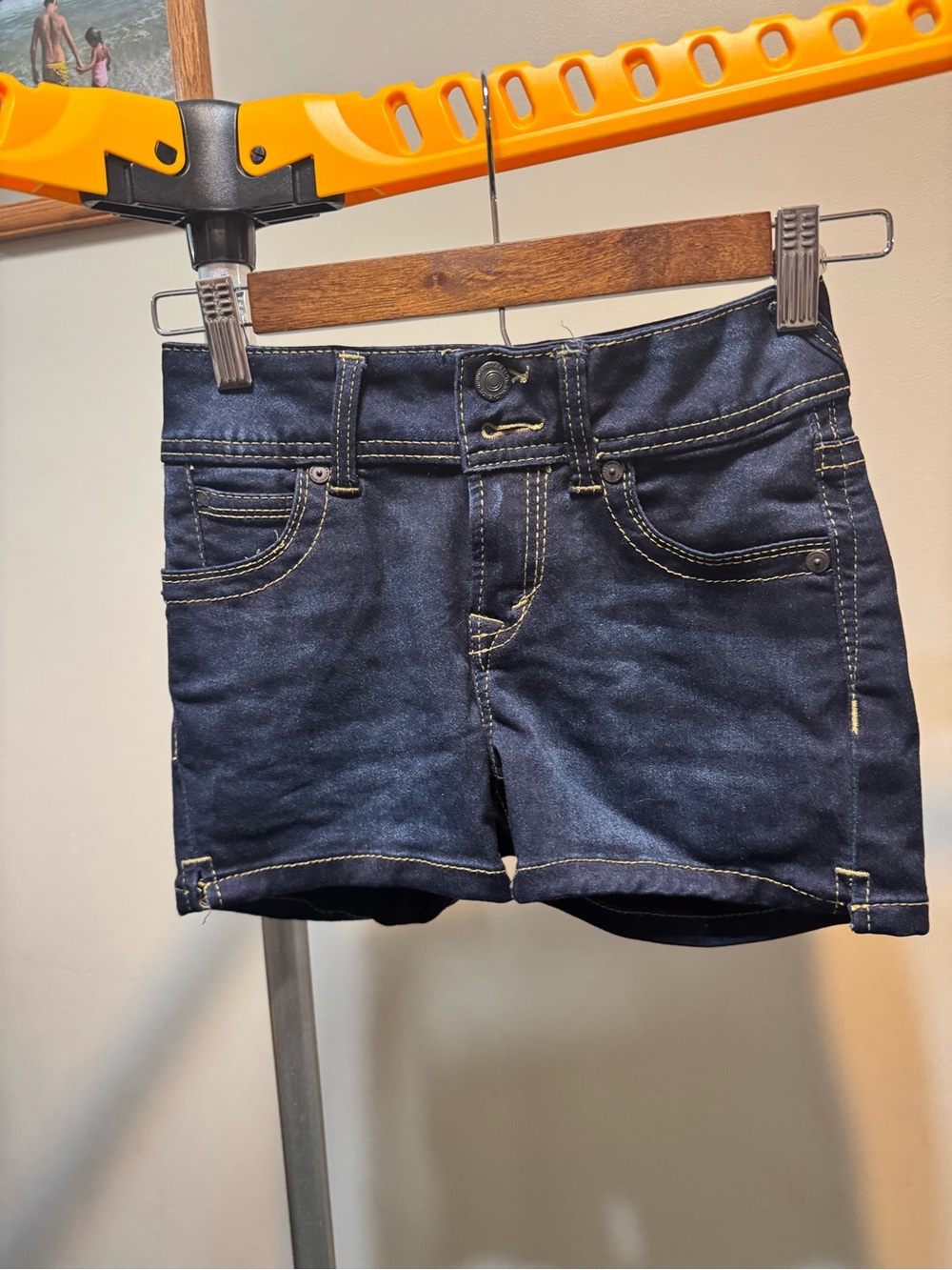 Wallflower Dark Blue Denim Jean Shorts